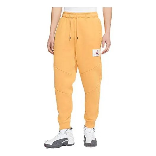 Спортивные штаны Air Jordan Flight MENS Casual Fleeced Sports Pants Yellow, желтый