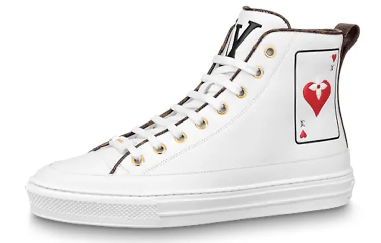 Кроссовки LOUIS VUITTON Stellar Ankle Sneakers 'White Poker With Back Monogram' Women's