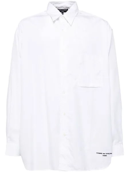 Comme des Garçons Homme рубашка с логотипом, белый