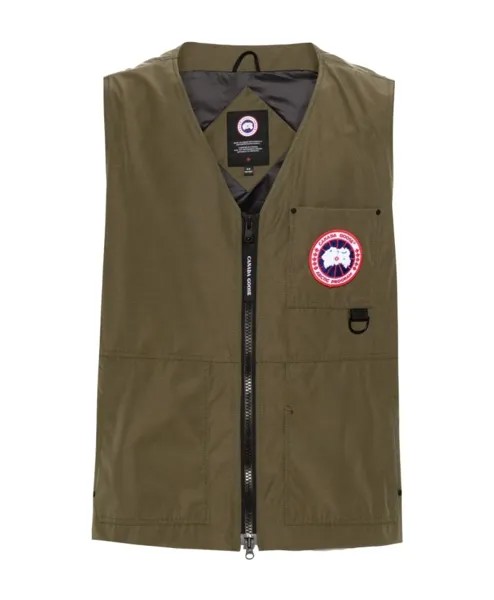 Легкая куртка без рукавов с v образным вырезом Canada Goose, зеленый