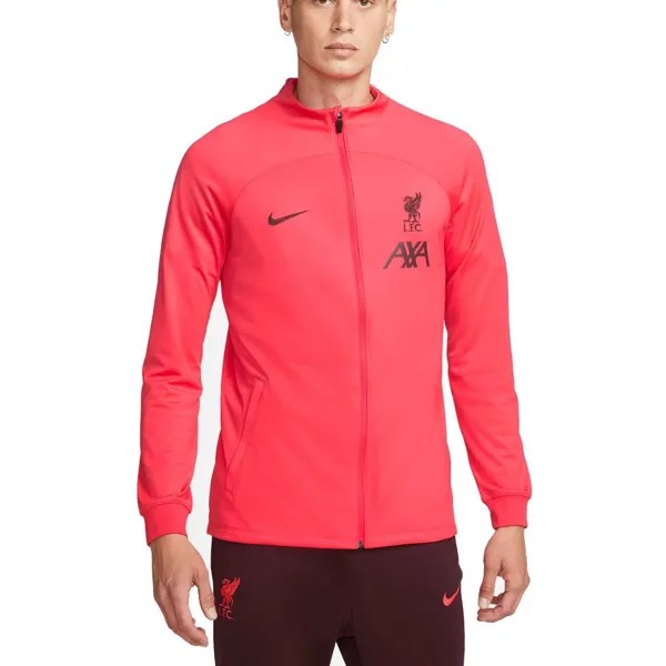 Мужская красная спортивная куртка Liverpool Performance Strike с молнией во всю длину Nike
