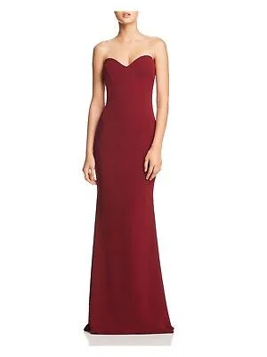 Женское бордовое вечернее платье в полный рост Katie May, размер: 10