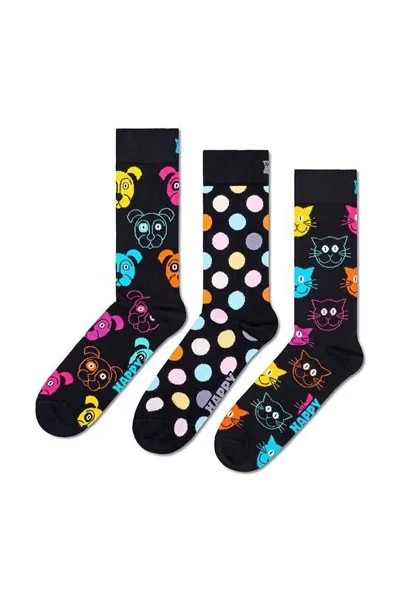 Классические носки для собак, 3 пары Happy Socks, темно-синий
