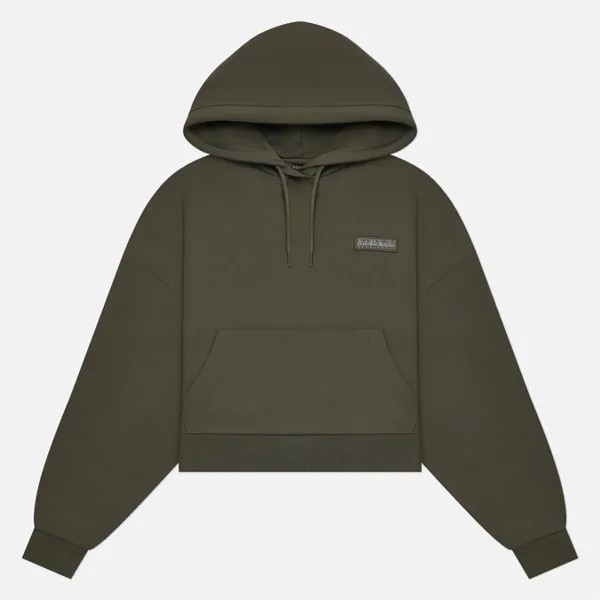 Женская толстовка Napapijri B-Morgex Hoodie оливковый, Размер S