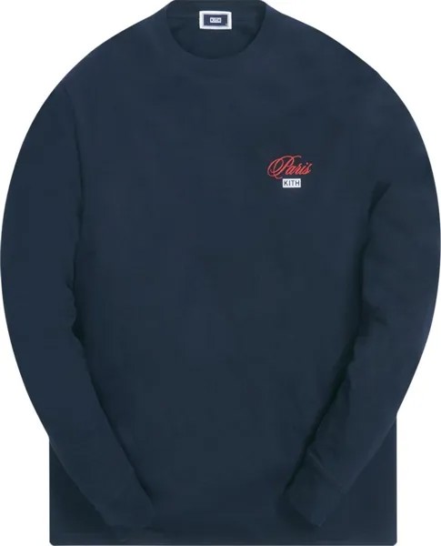 Лонгслив Kith Paris Opening Long-Sleeve Tee 'Navy', синий