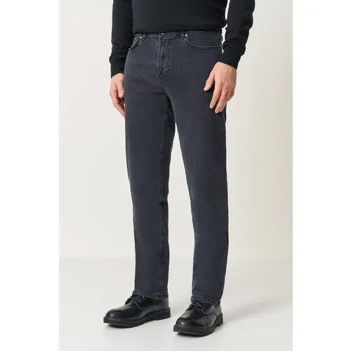 Джинсы зауженные Baon, размер 33, black denim