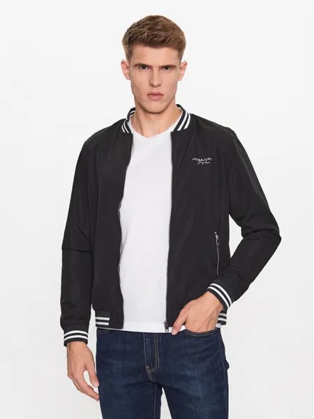 Бомбер стандартного кроя Jack&Jones, черный