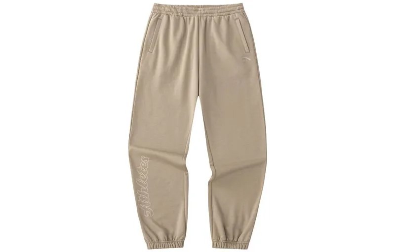 Трикотажные спортивные штаны Life Collection женские светло-коричневые Anta