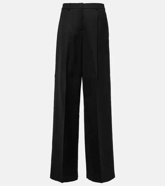 Широкие брюки Zirlo из смесового хлопка Sportmax, черный