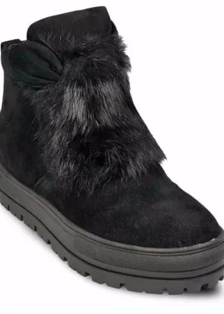 Ботинки  Cavaletto, зимние, натуральный велюр, высокие, размер 37, черный