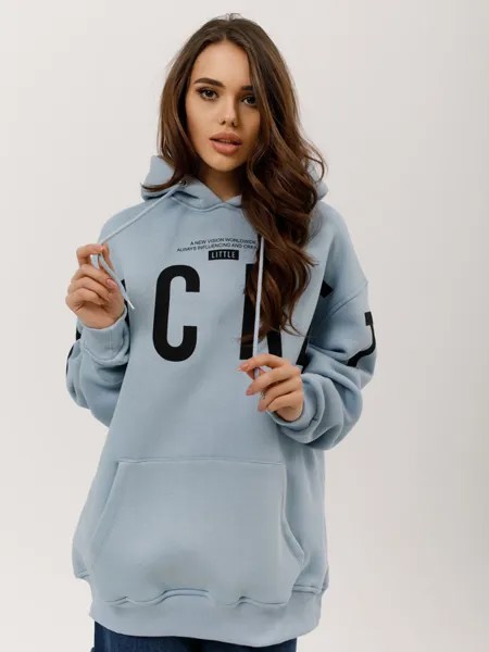Худи женское Little Secret uz200232 голубое One Size