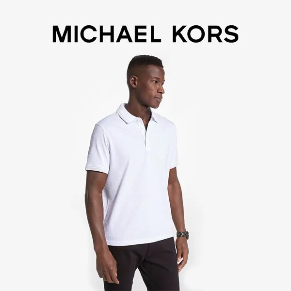 Рубашка-поло мужская Michael Kors с короткими рукавами, хаки