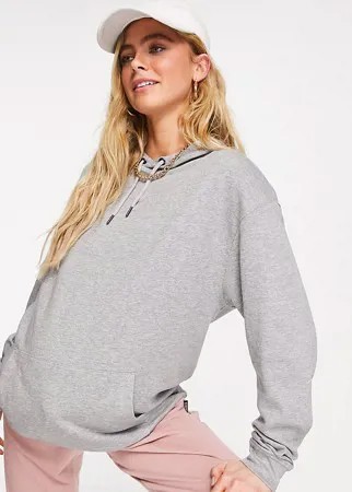 Серый меланжевый худи бойфренда в стиле super oversized из органического хлопка ASOS DESIGN Maternity