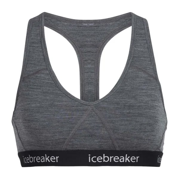 Спортивный бюстгальтер Icebreaker Sprite Racerback Merino, серый