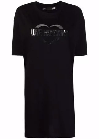 Love Moschino платье-футболка с логотипом