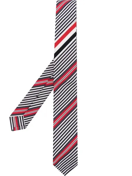 Thom Browne трикотажный галстук в диагональную полоску