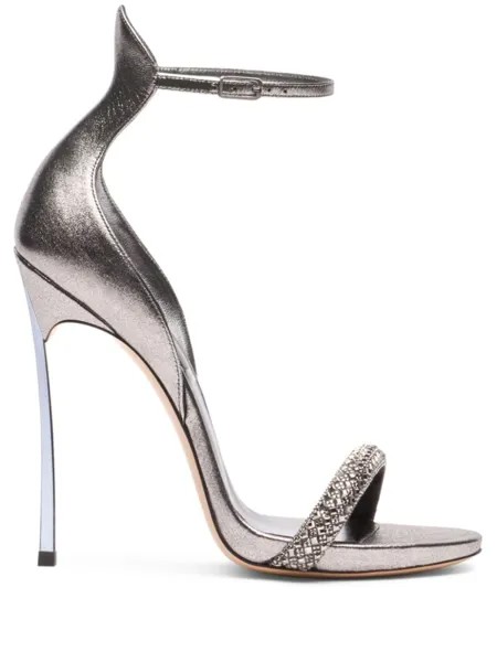 Casadei сандалии Cappa Blade Stratosphere 120 мм, серебристый