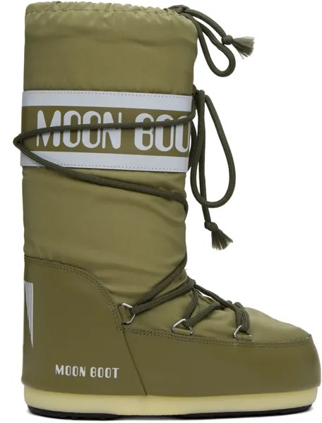 Ботинки цвета хаки Moon Boot