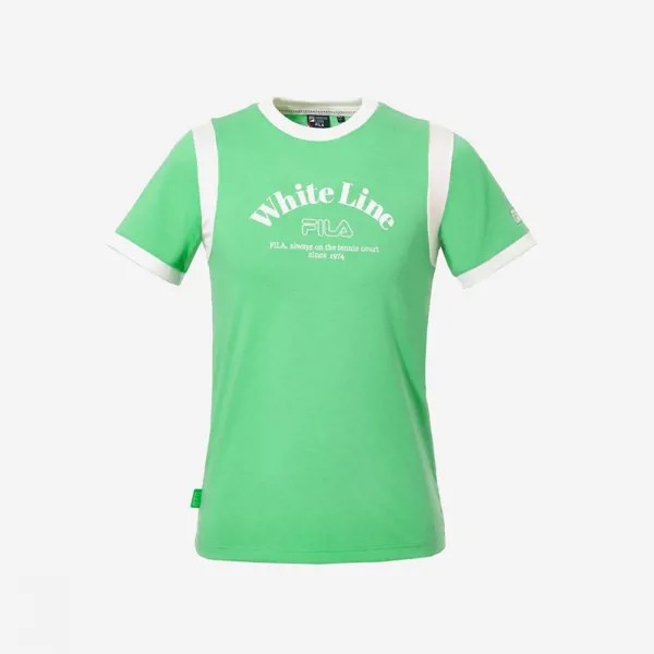 Женская футболка с короткими рукавами Fila Tennis Life Tipping (СМА)