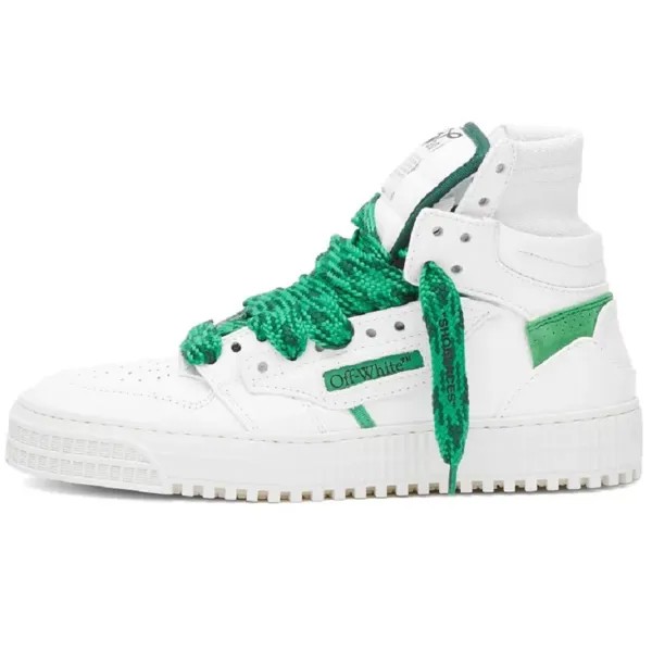 Кроссовки Off-white 3.0 Off Court Calf Leather, белый/зеленый