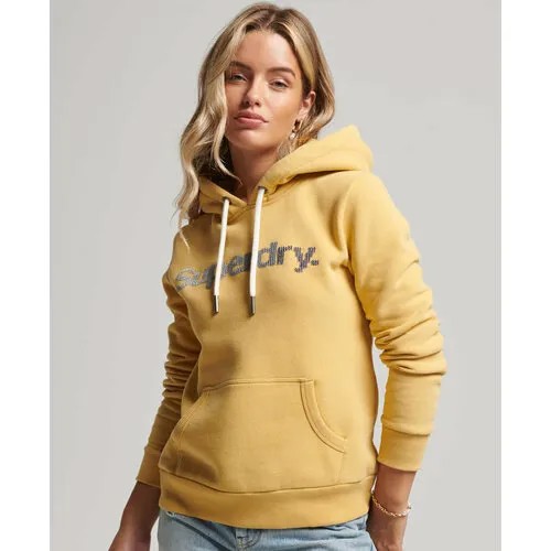 Худи Superdry, размер 10, желтый