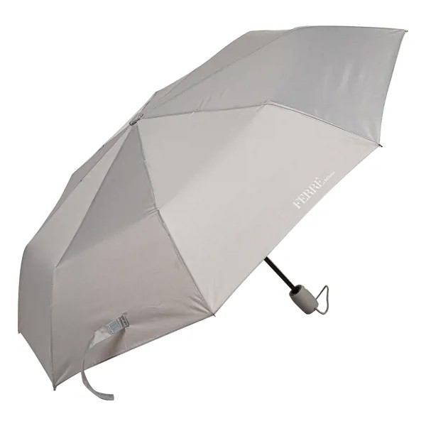 Зонт складной женский автоматический FERRE MILANO 576-OC Classic, серый