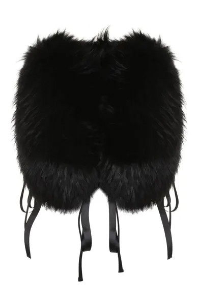 Однотонный меховой жилет Dsquared2