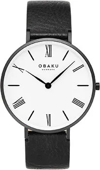 Fashion наручные  мужские часы Obaku V283GXBWRB-DIB. Коллекция Leather