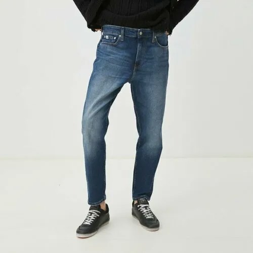 Джинсы широкие Calvin Klein Jeans, размер 29, синий