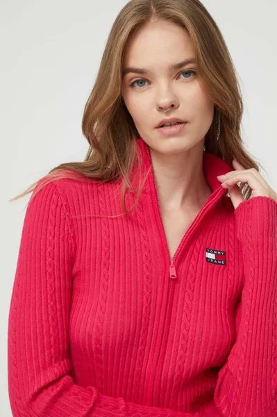 Кардиган Tommy Jeans, розовый