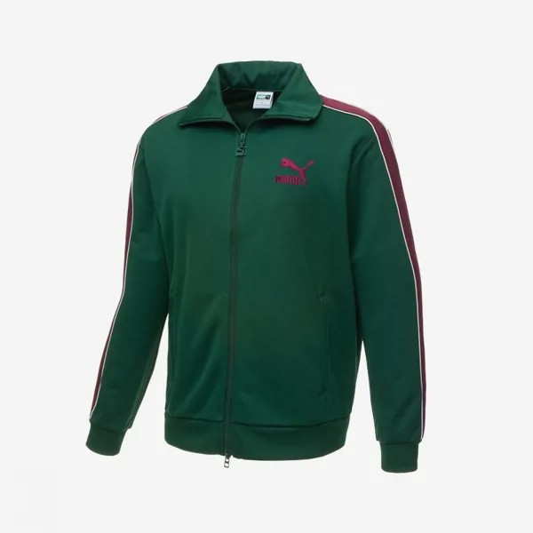 Спортивная куртка Puma T7 с окантовкой KR (Университет Грин-Баклажан)