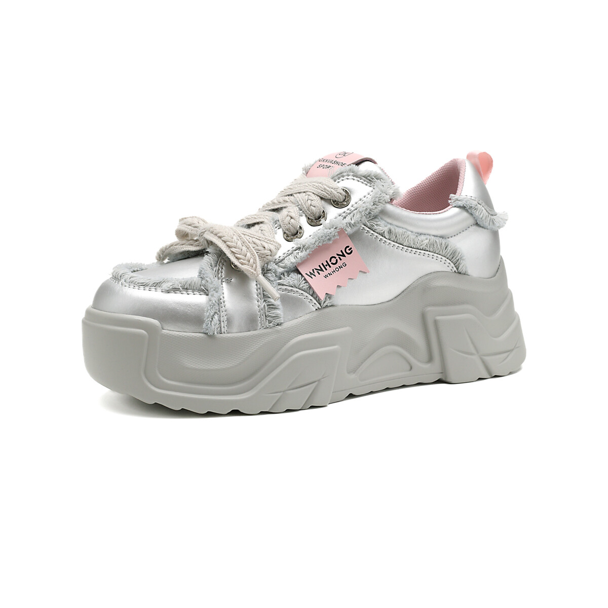 Кроссовки D:FUSE SCANDINAVIA Skateboarding Shoes Women's Low-top Silver, серебряный