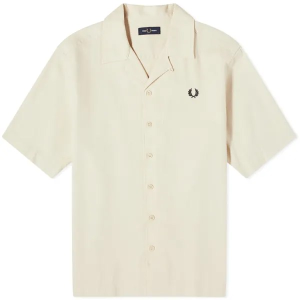 Рубашка Fred Perry Pique Short Sleeve Vacation, кремовый