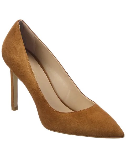 Замшевые туфли Stuart Weitzman Leigh 95, коричневый