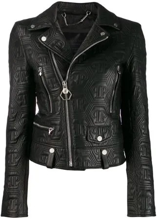 Philipp Plein стеганая байкерская куртка