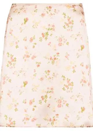 Reformation мини-юбка Benson с цветочным принтом
