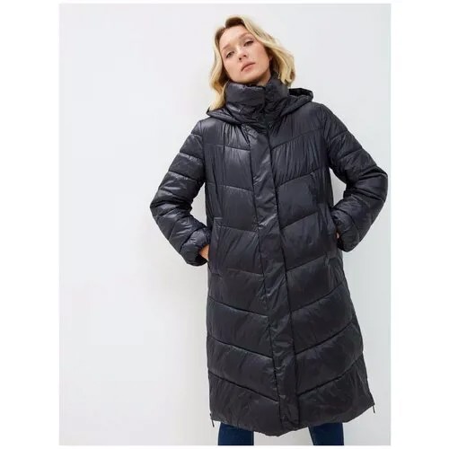 Длинное утепленное пальто Incity, цвет чёрный, размер XS