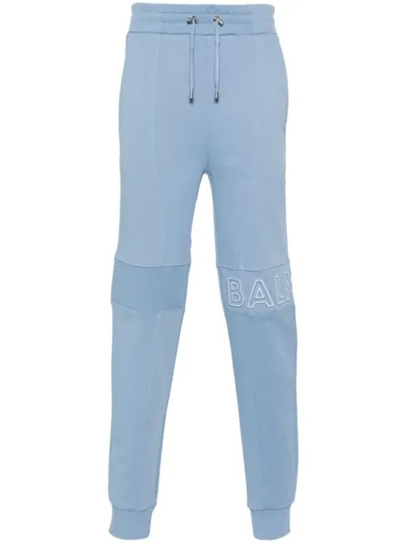 Balmain спортивные брюки с кулиской, синий