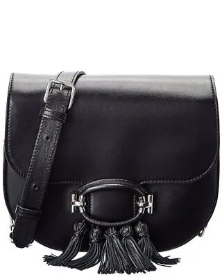 Женская кожаная сумка на плечо Tods с кисточками, черная