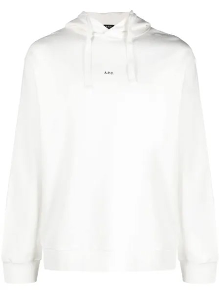 A.P.C. худи с логотипом, белый