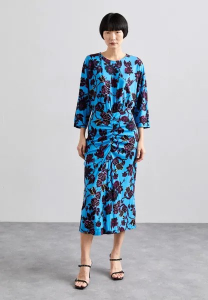Летнее платье Chrisey Dress Diane von Furstenberg, цвет china vine barrier reef