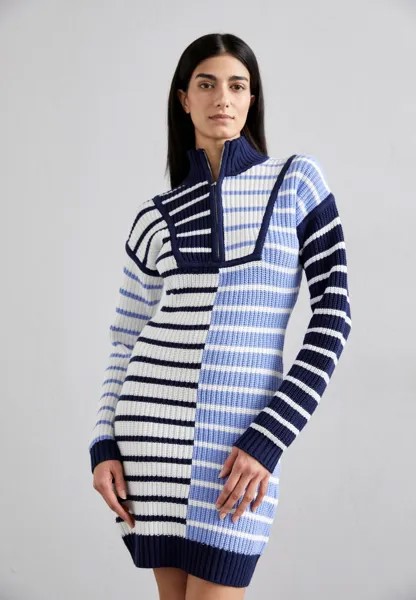 Трикотажное платье MINI HAMPTON DRESS STAUD, цвет blue