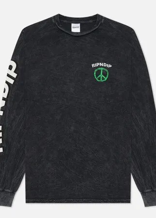 Мужской лонгслив RIPNDIP Peace No Love, цвет чёрный, размер XL