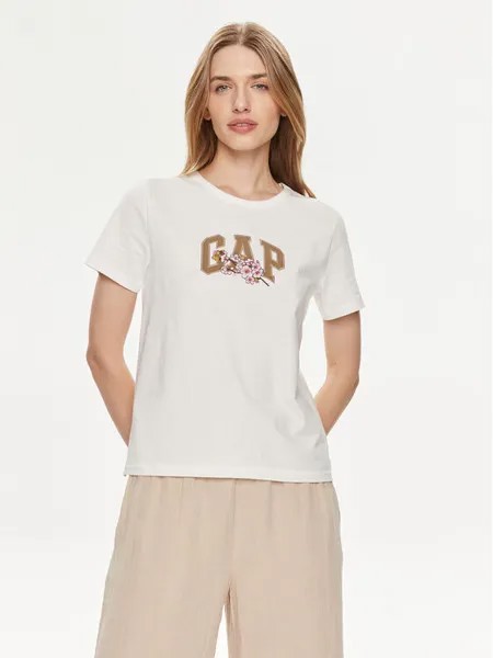 Футболка стандартного кроя Gap, белый