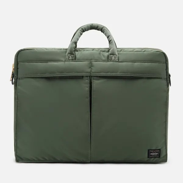 Сумка Porter-Yoshida and Co Tanker 2-Way Briefcase зелёный, Размер ONE SIZE