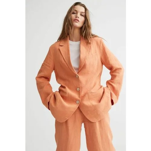 Пиджак H&M, размер 46, оранжевый