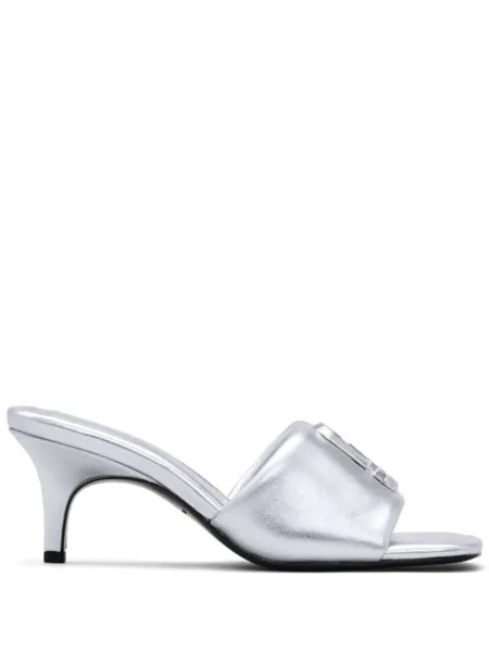 Marc Jacobs мюли The Metallic J, серебристый