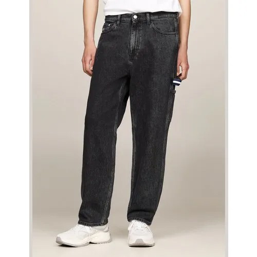 Джинсы широкие Tommy Jeans, размер 36/32, denim black
