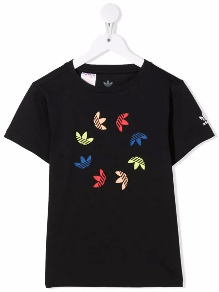 Adidas Kids футболка с вышитым логотипом
