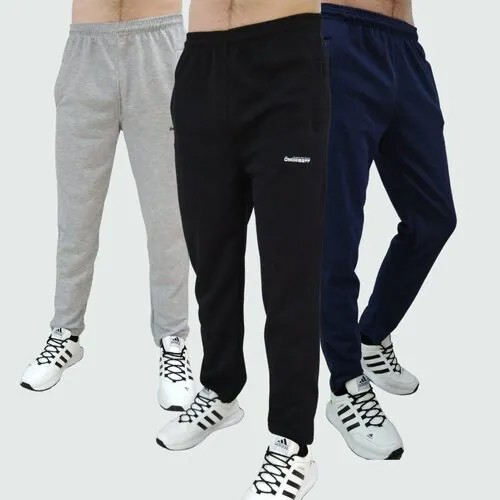 Спортивные брюки мужские Ondreeff, прямые, комфортные, 100% хлопок, черного цвета, р-р 48
